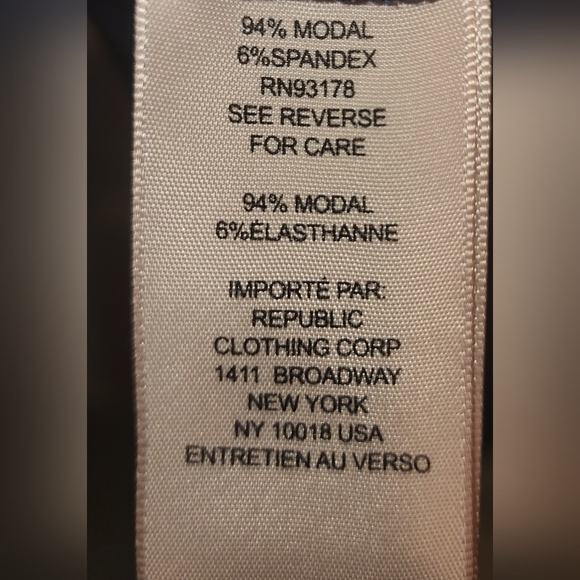 Philosophy Deep V-neck Short Sleeve Shirt Dark Navy Blue Medium - Picture 3 of 5